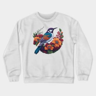 Beautiful Flowers and Bird 2 Crewneck Sweatshirt